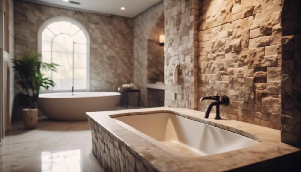 cost effective stone bathroom tiles