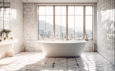 Effortlessly Elevate Your Bathroom With Geometric Tiles