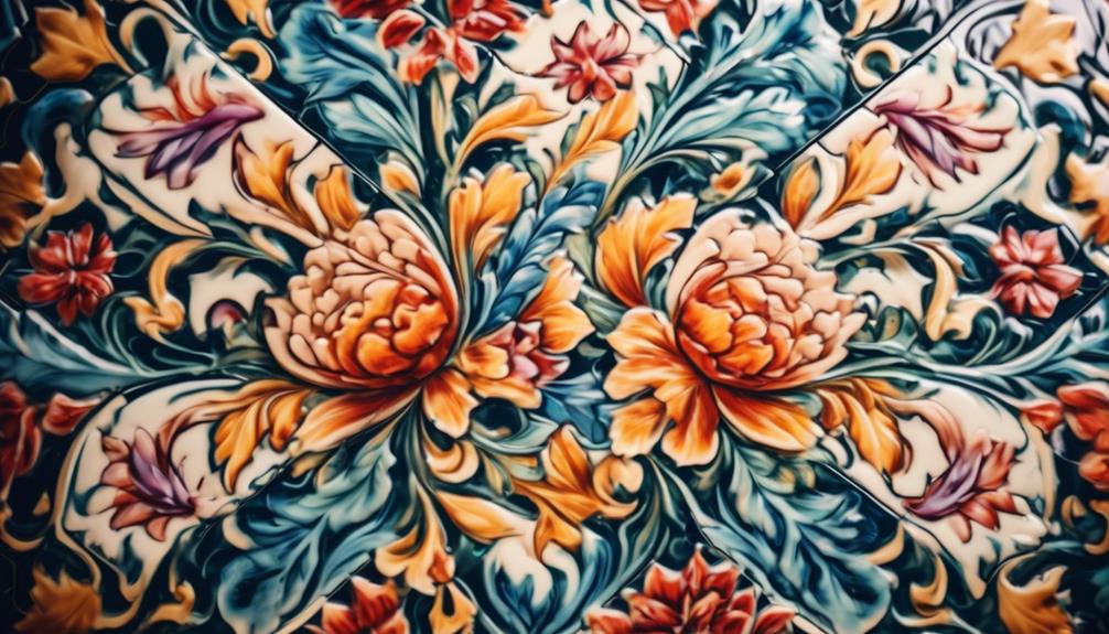 unique hand painted ceramic tiles