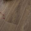 Wooden floor with apples in basket