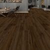 Wooden floor in modern cafe interior